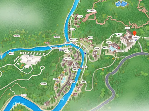 秀山结合景区手绘地图智慧导览和720全景技术，可以让景区更加“动”起来，为游客提供更加身临其境的导览体验。